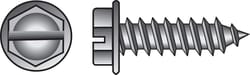 HILLMAN No. 8 Ga. X 1-1/4 in. L Slotted Hex Washer Head Sheet Metal Screws 100 pk