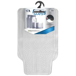 Custom Accessories Clear Vinyl Auto Floor Mats 4 pk