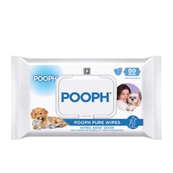 Pooph Pure White All Pets Multi-Purpose Wipes 50 pk