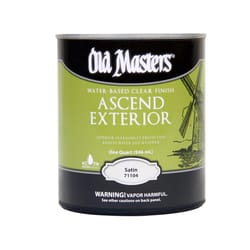 Old Masters Ascend Exterior Satin Clear Water-Based Finish 1 qt