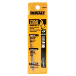 DeWalt 5/32 in. X 3 in. L Carbide Tipped Hammer Drill Bit 3-Flat Shank 1 pk