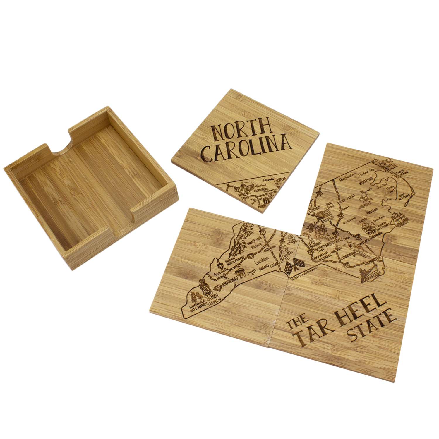 Totally Bamboo Brown Bamboo Coaster Set - Ace Hardware