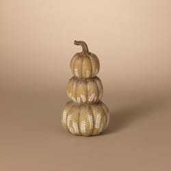 Gerson 11 in. Harvest Stacking Pumpkins Fall Decor