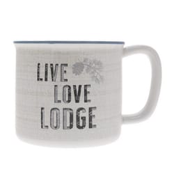 Pavilion Wild Woods Lodge 17 oz Cream BPA Free Live Love Lodge Mug