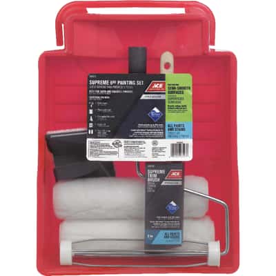 Ace 9 In W Regular Paint Roller Kit Threaded End Ace Hardware