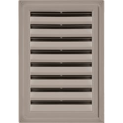 Builders Edge 12 in. W X 18 in. L Clay Copolymer Gable Vent