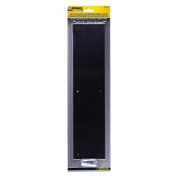 Brinks Commercial 15 in. L Matte Black Aluminum Push Plate