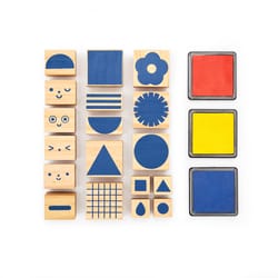 Kikkerland Kidoki Make, Create & Play Stamp Set 21 pc