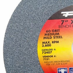 Forney 7 in. D X 1 in. Bench Grinding Wheel