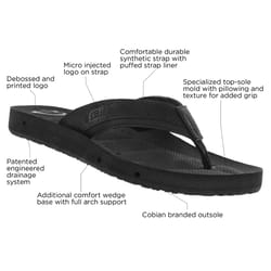 Cobian Draino 2 Men's Sandals 10 US Midnight