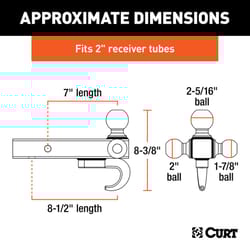 Curt Tri-Ball Mount