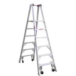 Werner 6 ft. H Aluminum Platform Ladder Type IA 300 lb. capacity