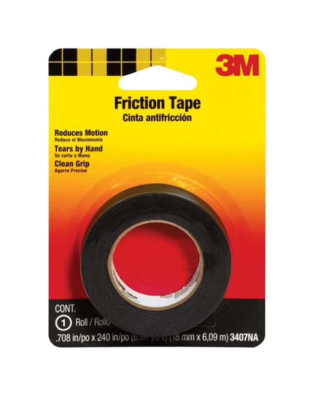 3M 0.708 in. W x 240 in. L Black Cotton Cloth Friction Tape - Ace Hardware