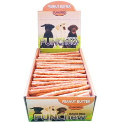 Fun Chew Peanut Butter Dental Stick For Dog 3.5 lb 5 in. 1 pk