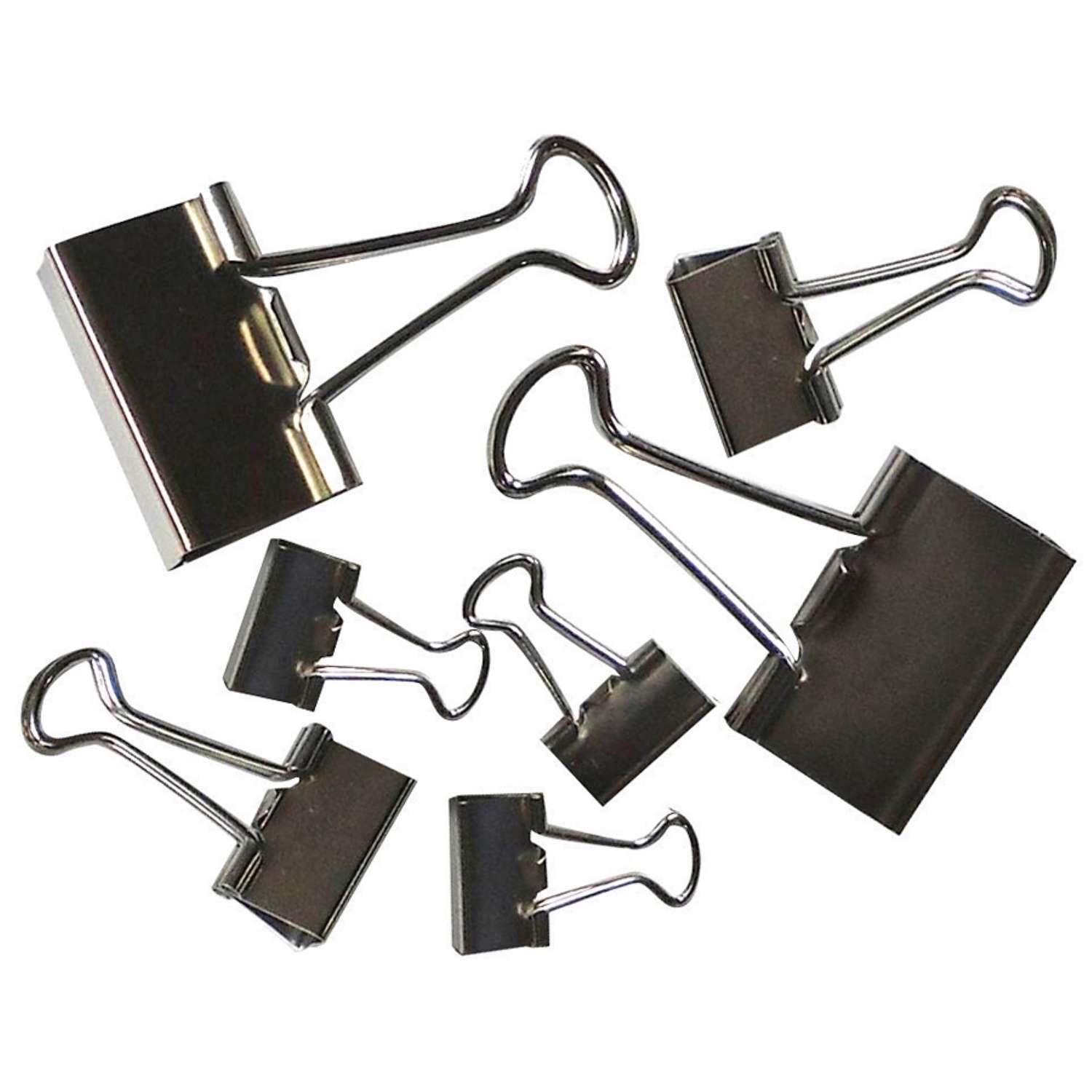 Office Depot Assorted Size Black/Silver Binder Clips 30 pk - Ace Hardware