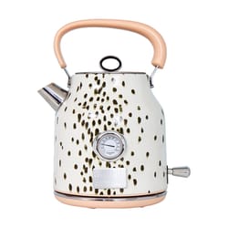 Haden Multicolored Retro Stainless Steel 1.7 L Electric Tea Kettle
