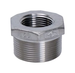 Smith-Cooper 1 in. MPT X 1/2 in. D FPT Stainless Steel Hex Bushing