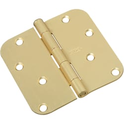 National Hardware 4 in. L Satin Brass Door Hinge 1 pk