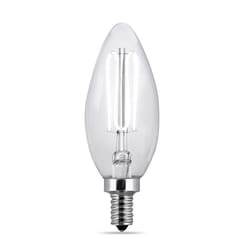 Feit B10 E12 (Candelabra) Filament LED Bulb Daylight 40 Watt Equivalence 2 pk