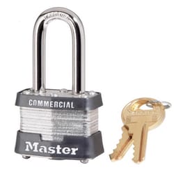 Master Lock 3.145 in. H X 1-5/8 in. W X 1-9/16 in. L Steel Double Locking Exterior Padlock