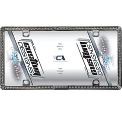 Custom Accessories Silver Metal License Plate Frame