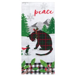 Kay Dee Multicolored Peace Cat and Mouse Indoor Christmas Decor 26 in.