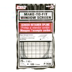 Prime-Line 0.12 in. D X 300 in. L Screen Spline Prime-Line 0.12 in. D X 300 in. L Screen Spline