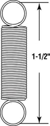 Prime-Line 1-1/2 in. L X 5/16 in. D Extension Spring 2 pk