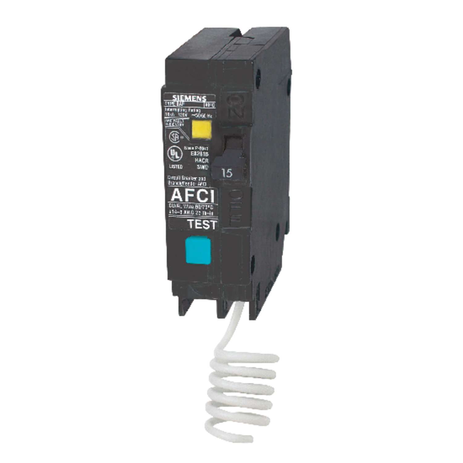 Siemens 15 amps Arc Fault/Single Pole 1 Circuit Breaker Ace Hardware