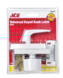 Ace Assorted Metal Keyed Universal Knob Latch 1 pk