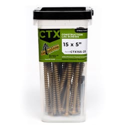 Big Timber No. 15 Ga. X 5 in. L Star Round Head Coarse Construction Screws