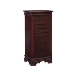 Linon Home Decor Wexford Traditional 15 in. W X 20 in. L Rectangular Jewelry Armoire