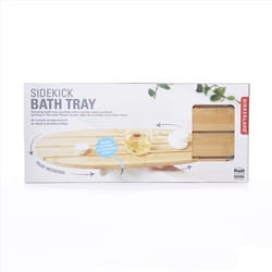 Kikkerland Brown Bamboo Bathroom Tray