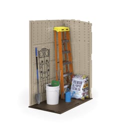 Suncast Large Vertical 4 ft. x 2 ft. Resin Vertical Storage Shed with Floor Kit