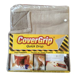 CoverGrip 3.5 ft. W X 4 ft. L X 1 mil 8 oz Safety Canvas Drop Cloth 1 pk