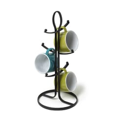 Spectrum Ashley 6.75 in. L X 6.8 in. W X 15.3 in. H Black Mug Holder