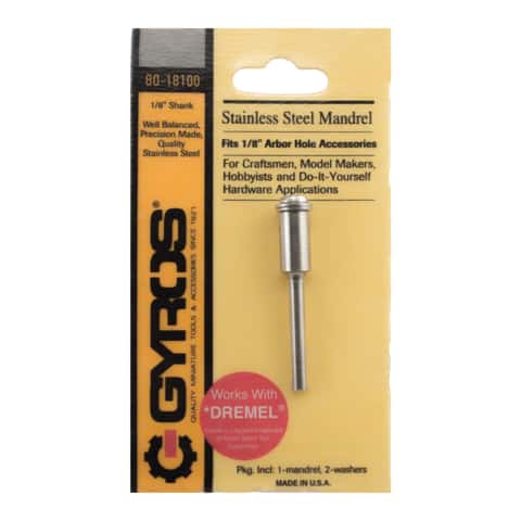 Arbor Mandrel for Abrasive Bands Shank 1/8 Inches 1/4 inch Diameter | Esslinger