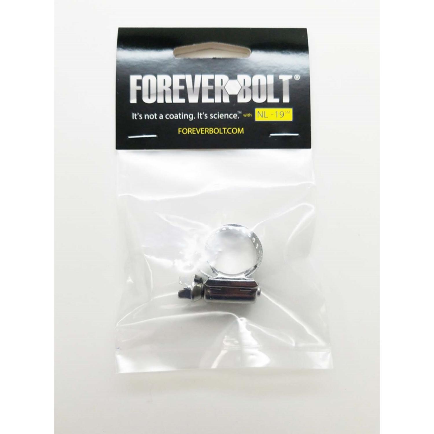 FOREVERBOLT 7/16 in to 25/32 in. SAE 6 Silver Hose Clamp Stainless Steel Band