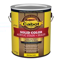 Cabot Solid Color Acrylic Stain &amp; Sealer Solid New Cedar Acrylic Deck Stain 1 gal