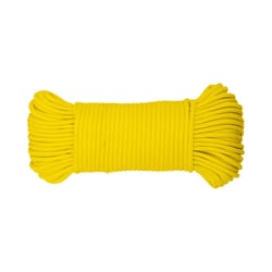 Ace 5/32 in. D X 100 ft. L Yellow Braided Polyester Paracord