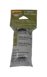 Wagner  Smart Edge  Wool  3/8 in.  x 3 in. W Paint Roller Cover  1 pk 