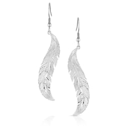 Montana Silversmiths Women's Breaking Trail Feather Multicolored Earrings Brass Water Resistant