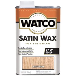 WATCO Transparent Satin Wax Oil-Based Finishing Wax 1 qt