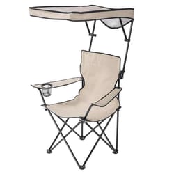 QuikShade Taupe Canopy Folding Quad Chair