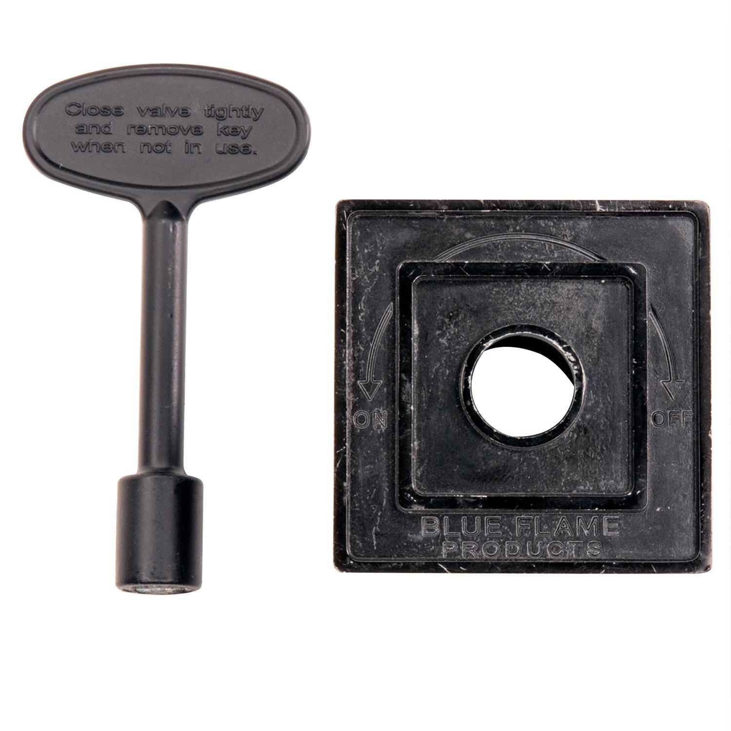 Blue Flame Black Flat Zinc Gas Valve Flange Kit Sansujyuku sansujyuku.com