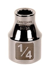 Craftsman 1/4 in. X 3/8 in. drive SAE 12 Point Standard Socket 1 pc