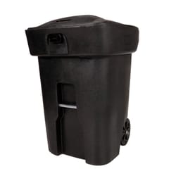 Toter Bear Resistant 96 gal Black Polyethylene Wheeled Garbage Can Lid Included