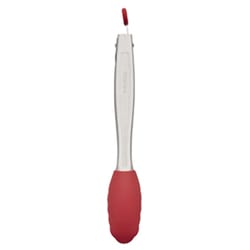 Instant Pot Silver/Red Silicone/Stainless Steel Head Tongs
