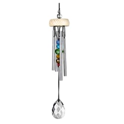 Woodstock Chimes Gem Drop Chime Aluminum/Wood 10 in. Prism Wind Chime