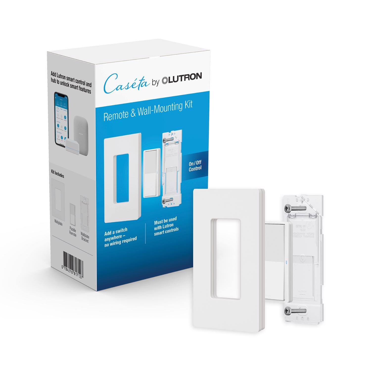 Photos - Household Switch Lutron Pico Smart Smart-Enabled Wireless Remote w/Wall Mount Kit White 1 p 